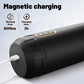 Magnetic USB charging port and top control buttons on the Fizzglow Piston male masturbator