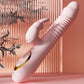 Pulse-Thrust Rabbit Vibrator, Triple-Motor G-Spot & C-Spot Stimulation with 30mm Auto-Telescopic Thrusting &42℃ Intelligent Heating? Fizzglow