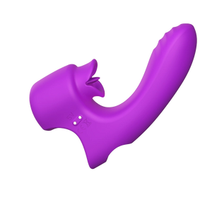 9-Speed Licking Tongue Finger Vibrator for G-Spot & Clit  