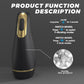 Air-Pulse Clamping & Vibrating Masturbator  Fizzglow