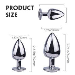 Aluminum Anal Plug Trainer Set  Fizzglow