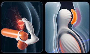 App-Connected Triple-Action Prostate Massager with Sphincter Stimulation  