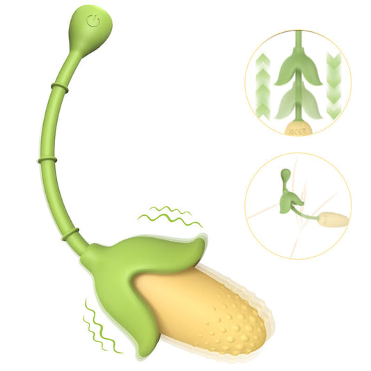 Corn Clit G-Spot Pulsing Vibrator  Fizzglow