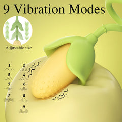 Corn Clit G-Spot Pulsing Vibrator  Fizzglow