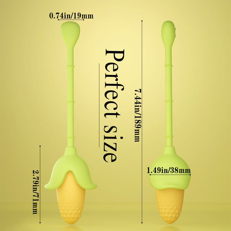 Corn Clit G-Spot Pulsing Vibrator  Fizzglow