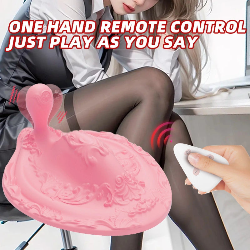 Crest Hands-Free Vibrator with Remote Control Dual Motors  