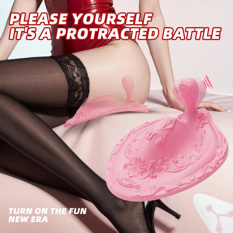 Crest Hands-Free Vibrator with Remote Control Dual Motors  