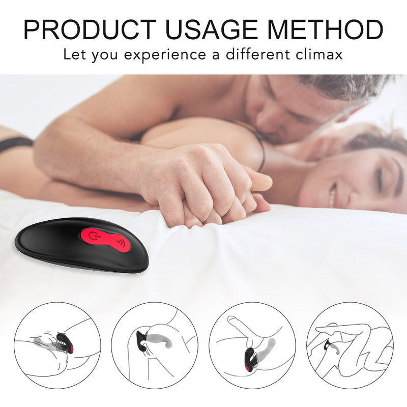 Crimson 2.0 Couples Remote Prostate Plug  Fizzglow