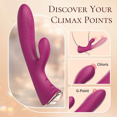 Crimson Flap Dual Motor Rabbit Vibrator  Fizzglow