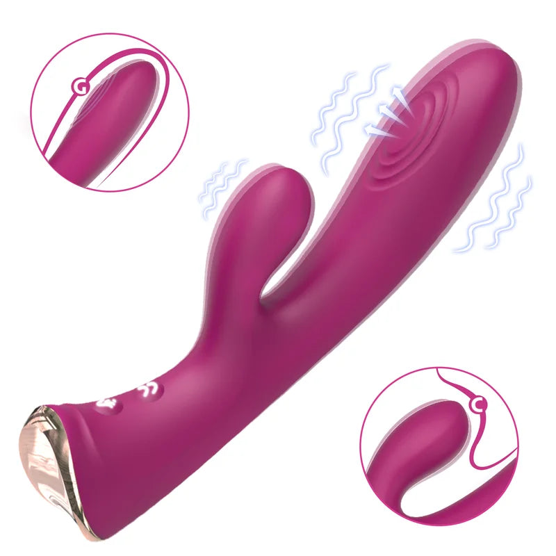 Crimson Flap Dual Motor Rabbit Vibrator? Fizzglow