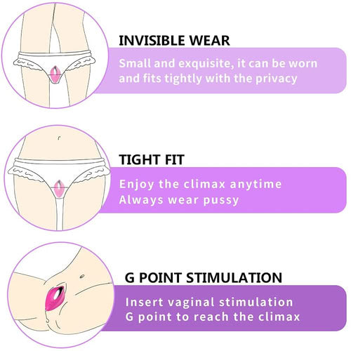Dobby Panty Vibrator With Remote Control  Fizzglow
