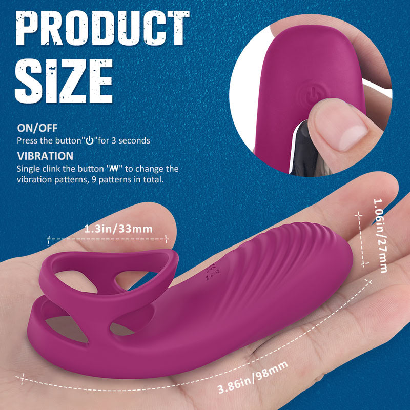 Dual Vibrating Cock Ring  Fizzglow