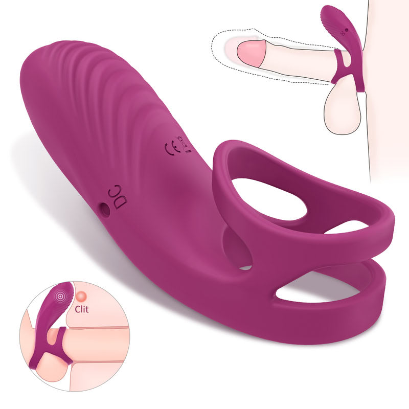 Dual Vibrating Cock Ring  Fizzglow