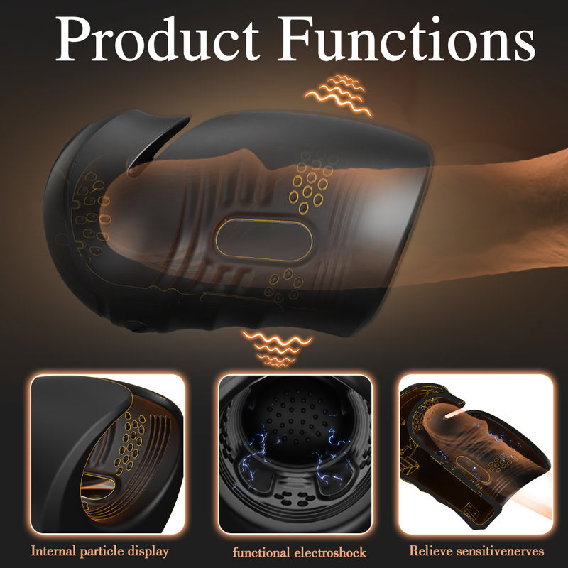 EMS & Vibration Glans Trainer for Stamina  Fizzglow