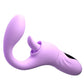 Purple EmberPulse G-Spot Rabbit Vibrator with LCD display and vibrating tongue