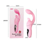 Pink EmberPulse G-Spot Rabbit Vibrator with LCD display and vibrating tongue