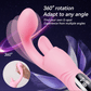 Pink EmberPulse G-Spot Rabbit Vibrator with LCD display and vibrating tongue