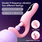 Pink EmberPulse G-Spot Rabbit Vibrator with LCD display and vibrating tongue
