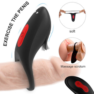 Ergonomic Couples Vibrating Ring with Remote  Fizzglow