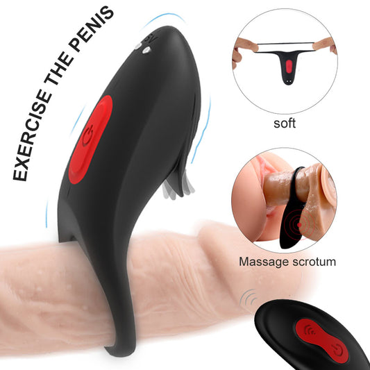 Ergonomic Couples Vibrating Ring with Remote  Fizzglow