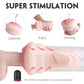 Abyss Automatic Penis Pump Stroker with stealthy black design and realistic TPE sleeve