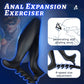 Black Anchor male butt plug featuring a 4-stage adjustable metal frame for safe anal expansion