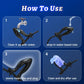 Black Anchor male butt plug featuring a 4-stage adjustable metal frame for safe anal expansion