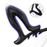 Black Anchor male butt plug featuring a 4-stage adjustable metal frame for safe anal expansion