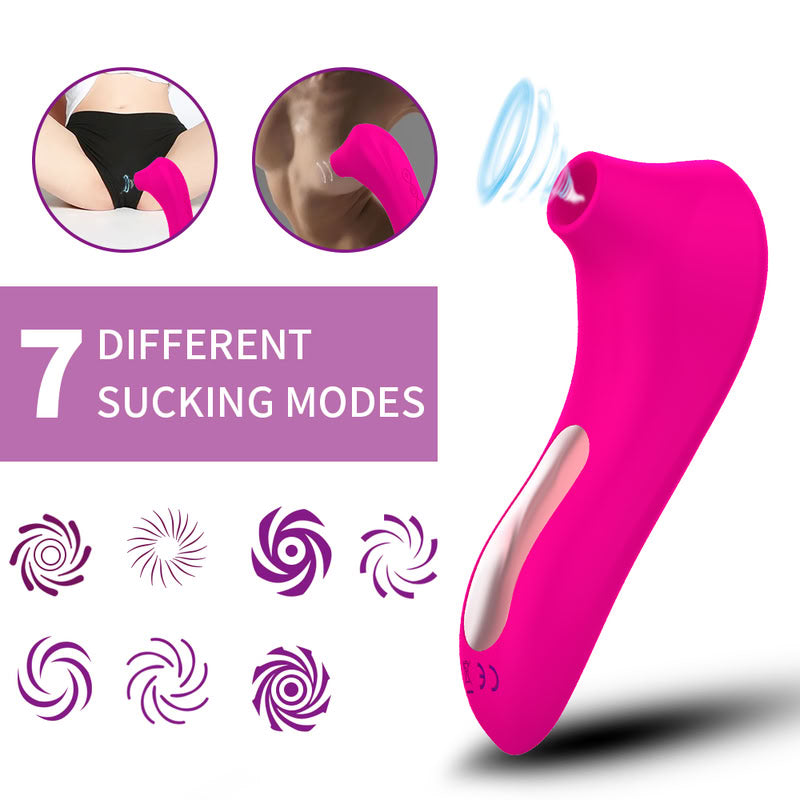 Fizzglow Breeze C-curved clitoral suction massager