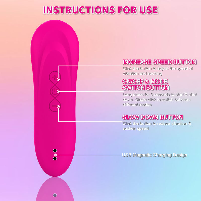 Fizzglow Breeze C-curved clitoral suction massager