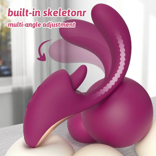 Flexi-Lick Oral Simulator Rabbit Vibrator  Fizzglow