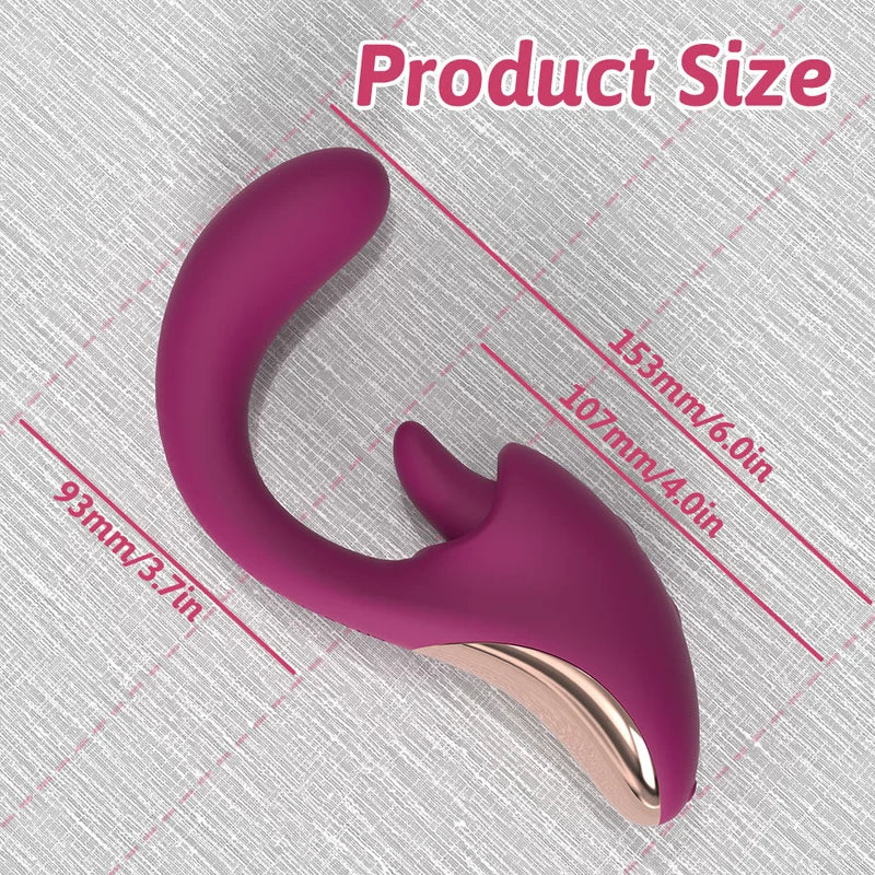 Flexi-Lick Oral Simulator Rabbit Vibrator  Fizzglow