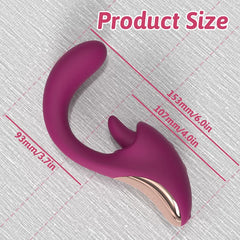 Flexi-Lick Oral Simulator Rabbit Vibrator  Fizzglow