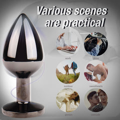 Gunmetal Anal Plug Set  Fizzglow