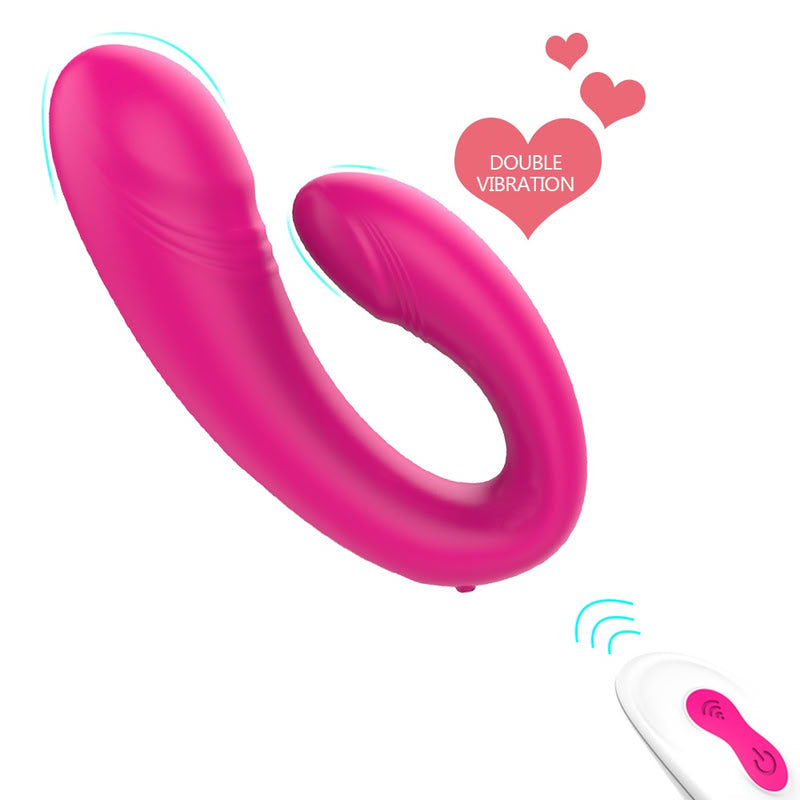 HeartSweetie Dual Vibrator With Remote Control  Fizzglow