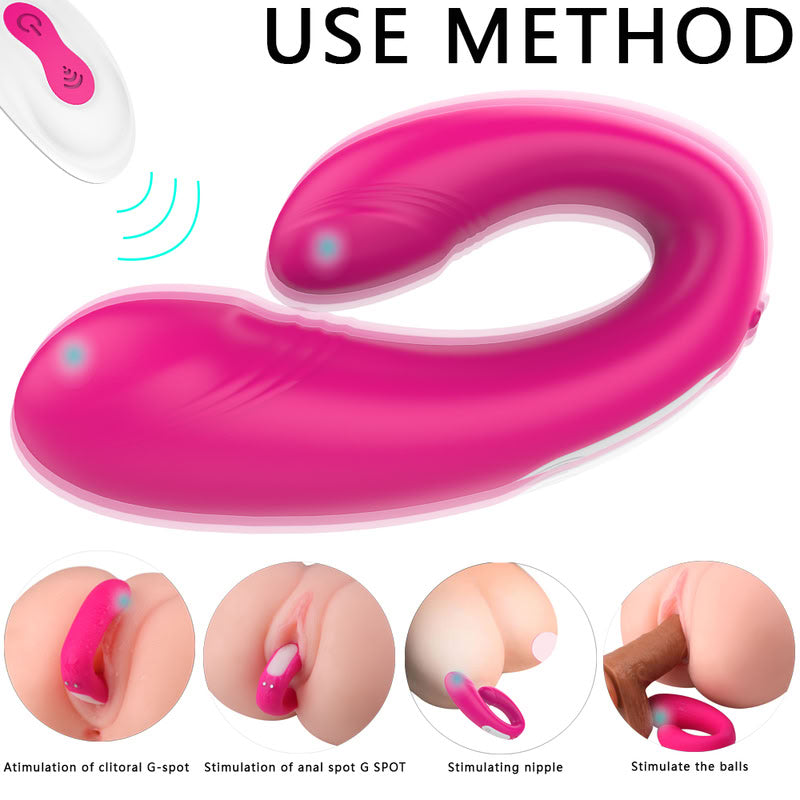 HeartSweetie Dual Vibrator With Remote Control  Fizzglow