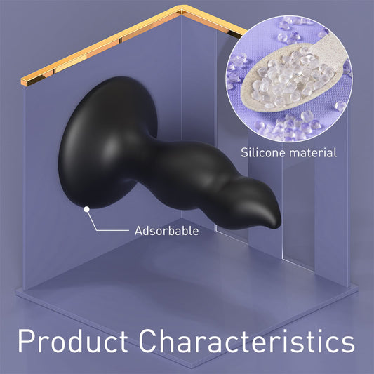 Large Liquid Silicone Butt Plug  Fizzglow