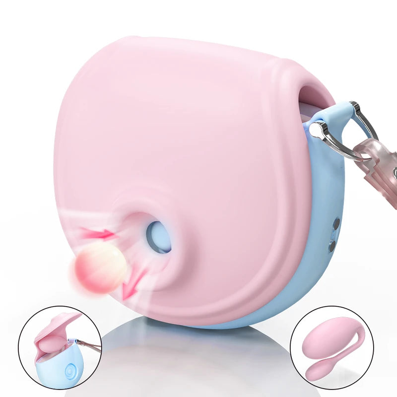 LoveBag 3-in-1 Clitoral Suction Vibrator & Wearable Love Egg Kit  Fizzglow