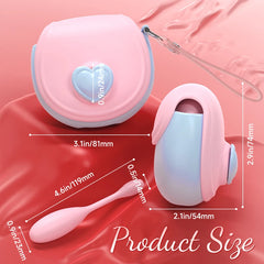 LoveBag 3-in-1 Clitoral Suction Vibrator & Wearable Love Egg Kit  Fizzglow