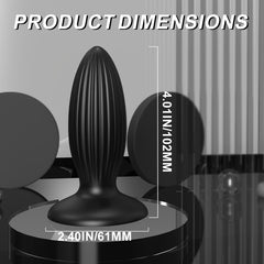 Medium Large Liquid Silicone Butt Plug  Fizzglow