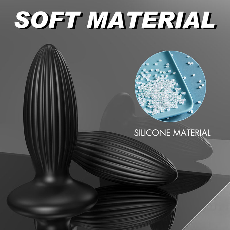 Medium Large Liquid Silicone Butt Plug  Fizzglow