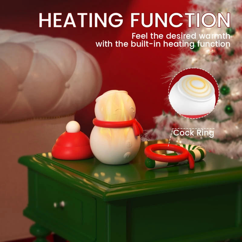 Fizzglow Melt Clitoral Suction Vibrator for couples made with premium red and white body-safe silicone.