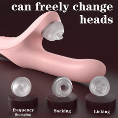 Omni-Pleasure 3-in-1 Rabbit Vibrator - Thrusting, Rotating & Suction Kit  Fizzglow