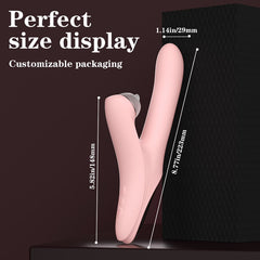 Omni-Pleasure 3-in-1 Rabbit Vibrator - Thrusting, Rotating & Suction Kit  Fizzglow