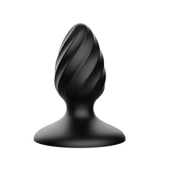 Onyx Orb Wide Liquid Silicone Butt Plug  Fizzglow