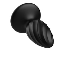 Onyx Orb Wide Liquid Silicone Butt Plug  Fizzglow