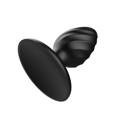 Onyx Orb Wide Liquid Silicone Butt Plug  Fizzglow