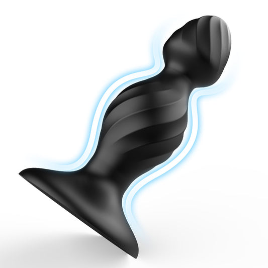 Onyx Plump Large Liquid Silicone Butt Plug  Fizzglow