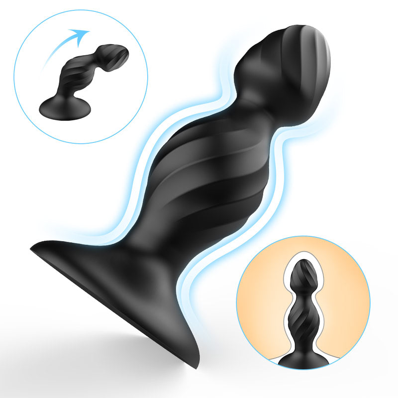 Onyx Plump Large Liquid Silicone Butt Plug  Fizzglow