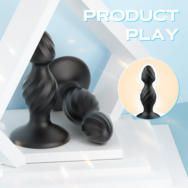 Onyx Plump Large Liquid Silicone Butt Plug  Fizzglow